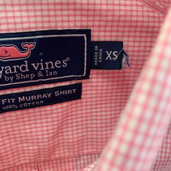 Vineyard Vines Long Sleeve Button Down Pink & White Size XS - Picture 3 of 6